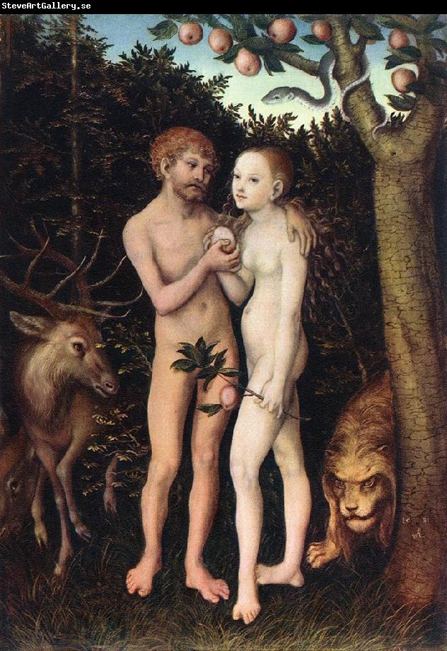 CRANACH, Lucas the Elder Adam and Eve 04